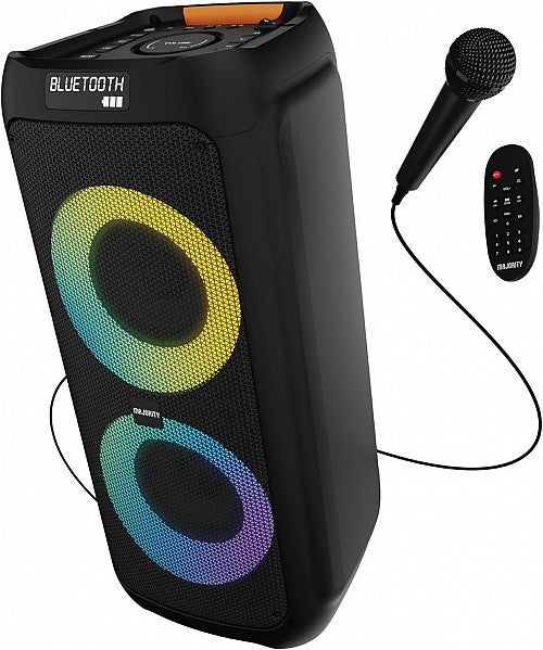 Majority Speakers Portable Karaoke P300 300W Wire Mic Majority Speakers Portable Karaoke P300 300W Wire Mic